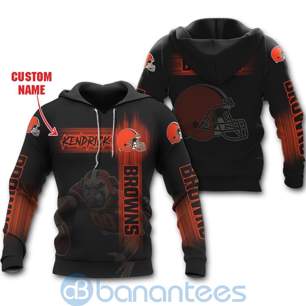Cleveland Browns Mascot Custom Name 3D All Over Printed Shirt