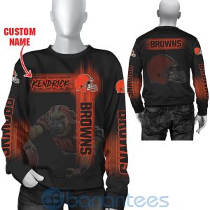 Cleveland Browns Mascot Custom Name 3D All Over Printed Shirt Product Photo