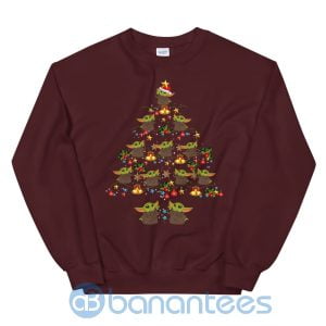 Cute Baby Yoda Christmas Tree Best Gift Sweatshirt Product Photo