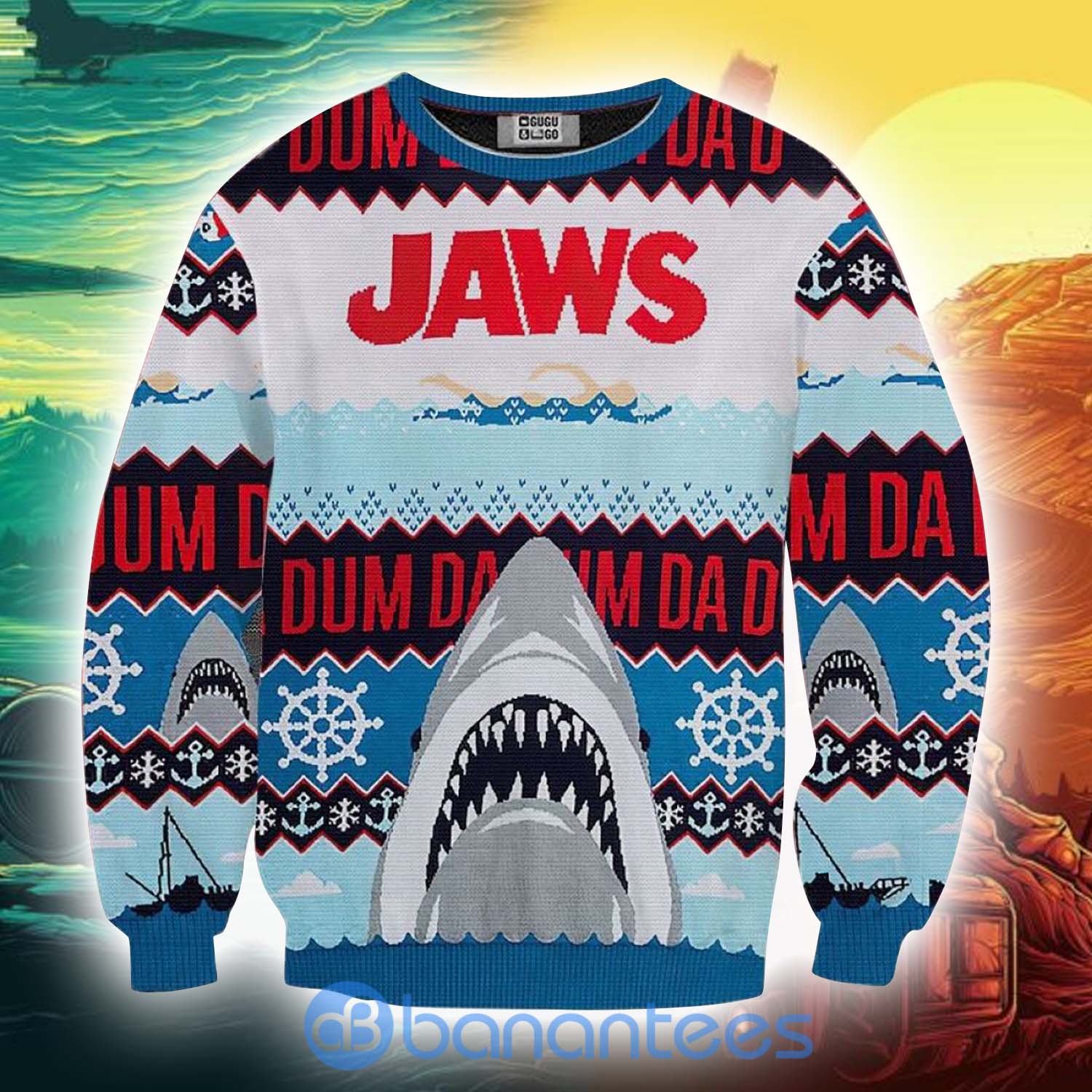 Da Dum Jaws Christmas Sweater | Christmas Gift Review