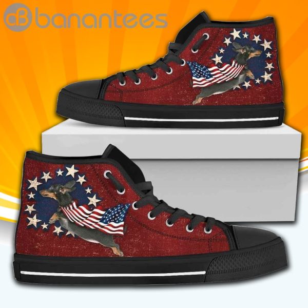 Dachshund Independence Day High Top Shoes Sneakers For Men And Women Product Photo