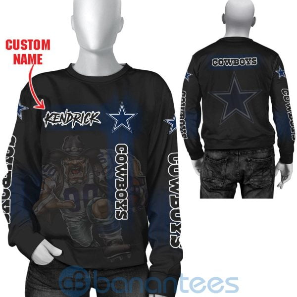 Dallas Cowboys Mascot Custom Name 3D All Over Printed Shirt Product Photo