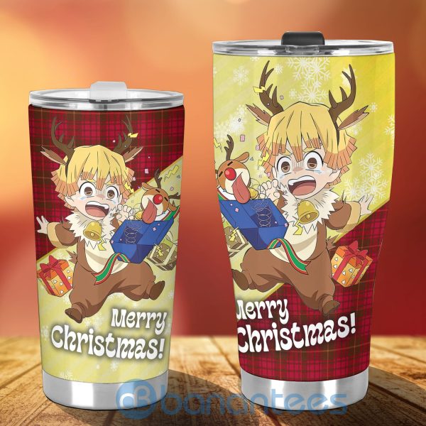 Demon Slayer Anime Lover Zenitsu Agatsuma Christmas Tumbler Product Photo