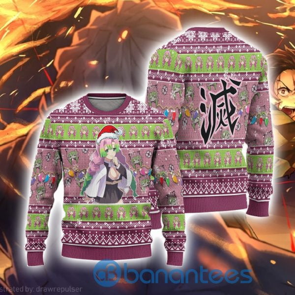Demon Slayer Anime Mitsuri Kanroji Anime Ugly Christmas Sweater Product Photo