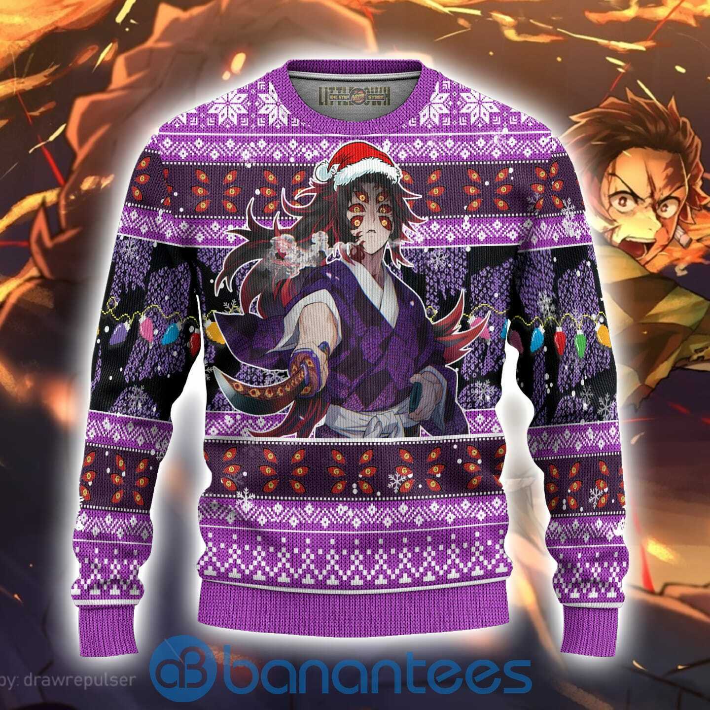 Demon Slayer Kokushibo Anime Ugly Christmas Sweater Full Printed Shirt