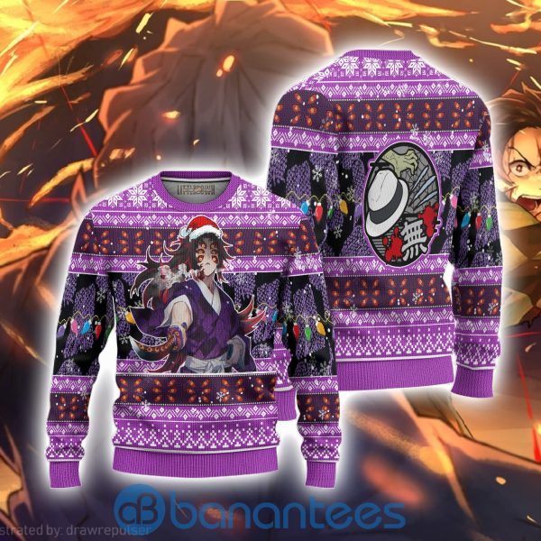 Demon Slayer Kokushibo Anime Ugly Christmas Sweater Full Printed Shirt Product Photo