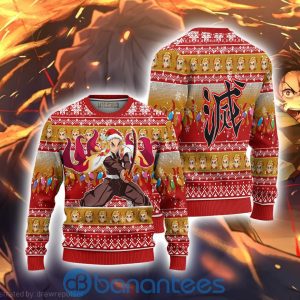 Demon Slayer Kyojuro Rengoku Anime Ugly Christmas Sweater All Over Printed Shirt Product Photo
