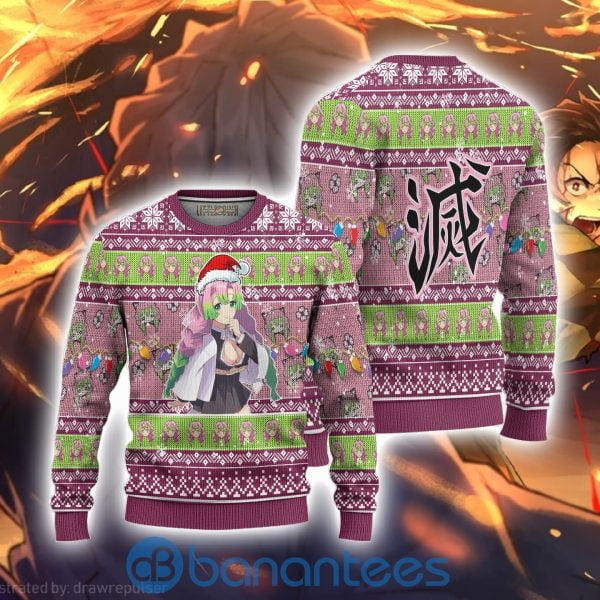 Demon Slayer Mitsuri Kanroji Anime Ugly Christmas Sweater Full Printed Shirt Product Photo