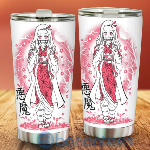 Demon Slayer Nezuko Kamado Anime Lover Pink Tumbler Product Photo
