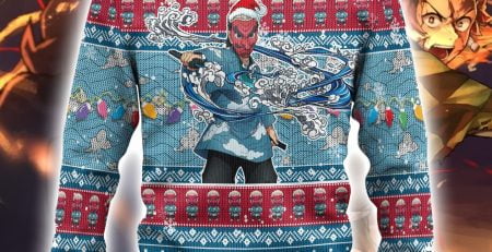 3 Demon Slayer Sakonji Urokodaki Christmas sweater