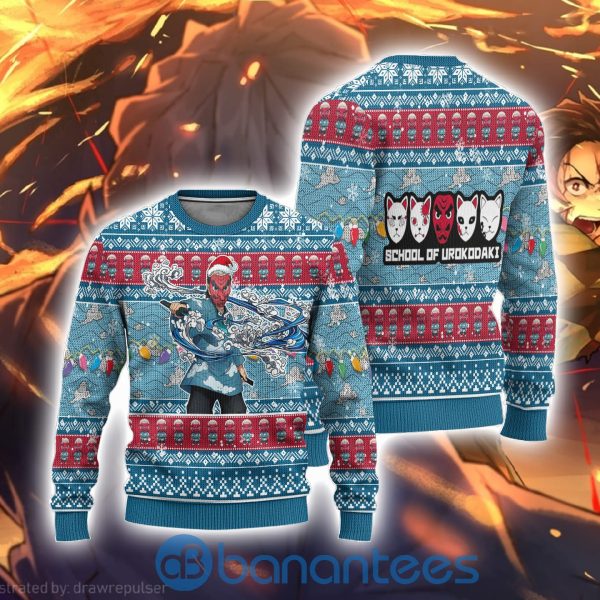 Demon Slayer Sakonji Urokodaki Anime Ugly Christmas Sweater3S Shirt Product Photo