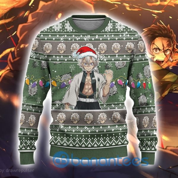 Demon Slayer Sanemi Shinazugawa Anime Ugly Christmas Sweater3S Shirt Product Photo