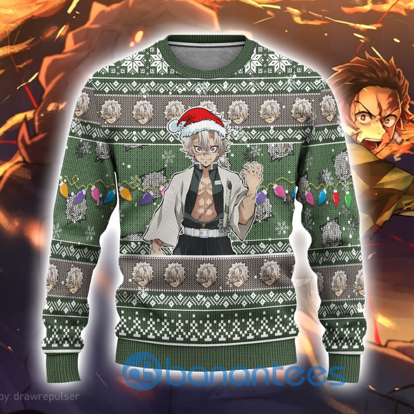Demon Slayer Sanemi Shinazugawa Anime Ugly Christmas Sweater3S Shirt