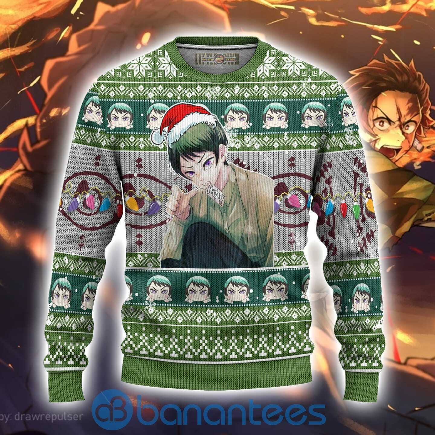 Demon Slayer Yushiro Anime Ugly Christmas Sweater Full Printed Shirt