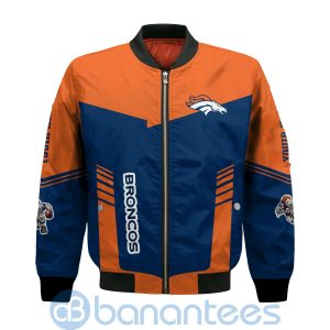 Denver Broncos American Football Team Logo Custom Name Bomber Jacket Product Photo