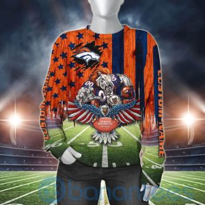 Denver Broncos Mascot Eagle Custom Name 3D All Over Printed Shirt Product Photo