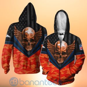 Denver Broncos Skull Wings 3D All Over Printed Shirt Product Photo