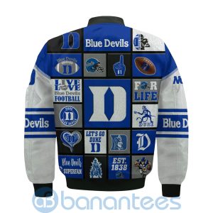 Duke Blue Devils Custom Name Bomber Jacket Product Photo