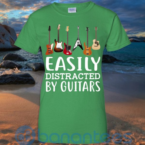 Easily Distracter By Guitar T Shirt Hoodie Sweatshirt Product Photo