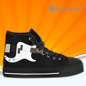 Electric Guitar High Top Canvas Shoes Sneakers For Men And Women Product Photo