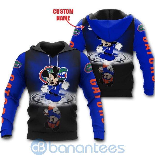 Florida Gators Disney Mickey Mouse In Water Custom Name 3D All Over Printed Shirt Product Photo