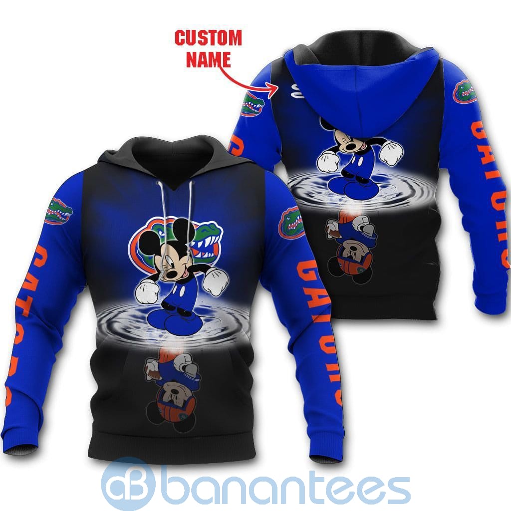Florida Gators Disney Mickey Mouse In Water Custom Name 3D All Over Printed Shirt