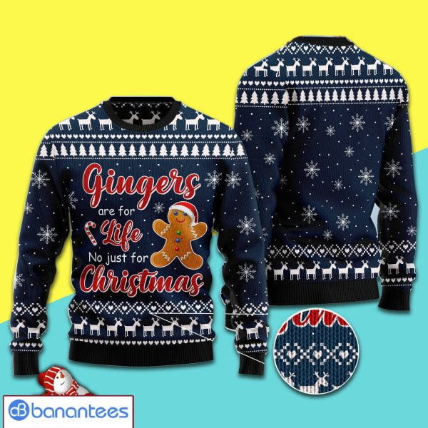 Gingers Are For Life Not Just For Christmas Christmas Ugly Sweater Product Photo