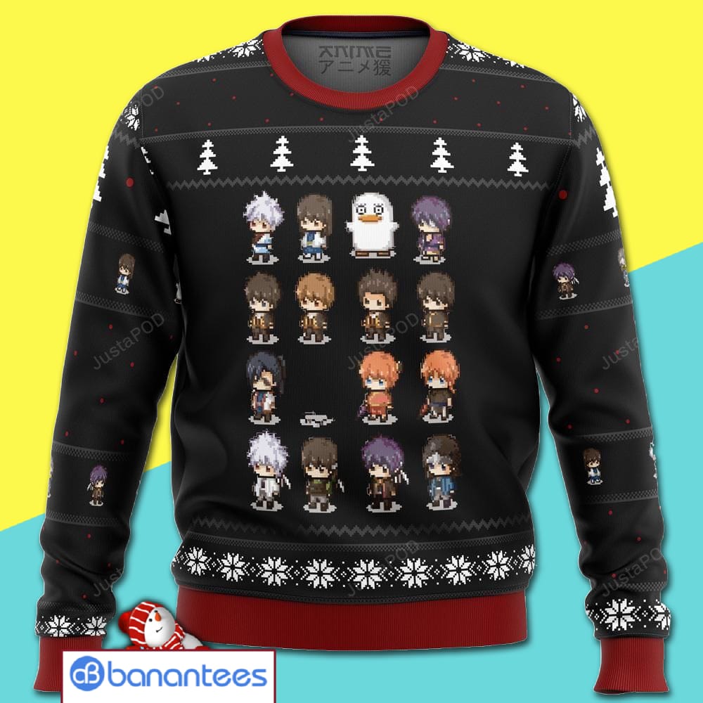 Gintama Sprites All Over Print Ugly Christmas Sweater