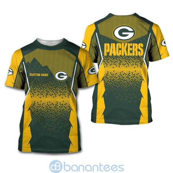 Green Bay Packers NFL Football Team Custom Name 3D All Over Printed Shirt For Fans Product Photo