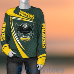 Green Bay Packers NFL Skull American Football Sporty Design 3D All Over Printed Shirt Product Photo
