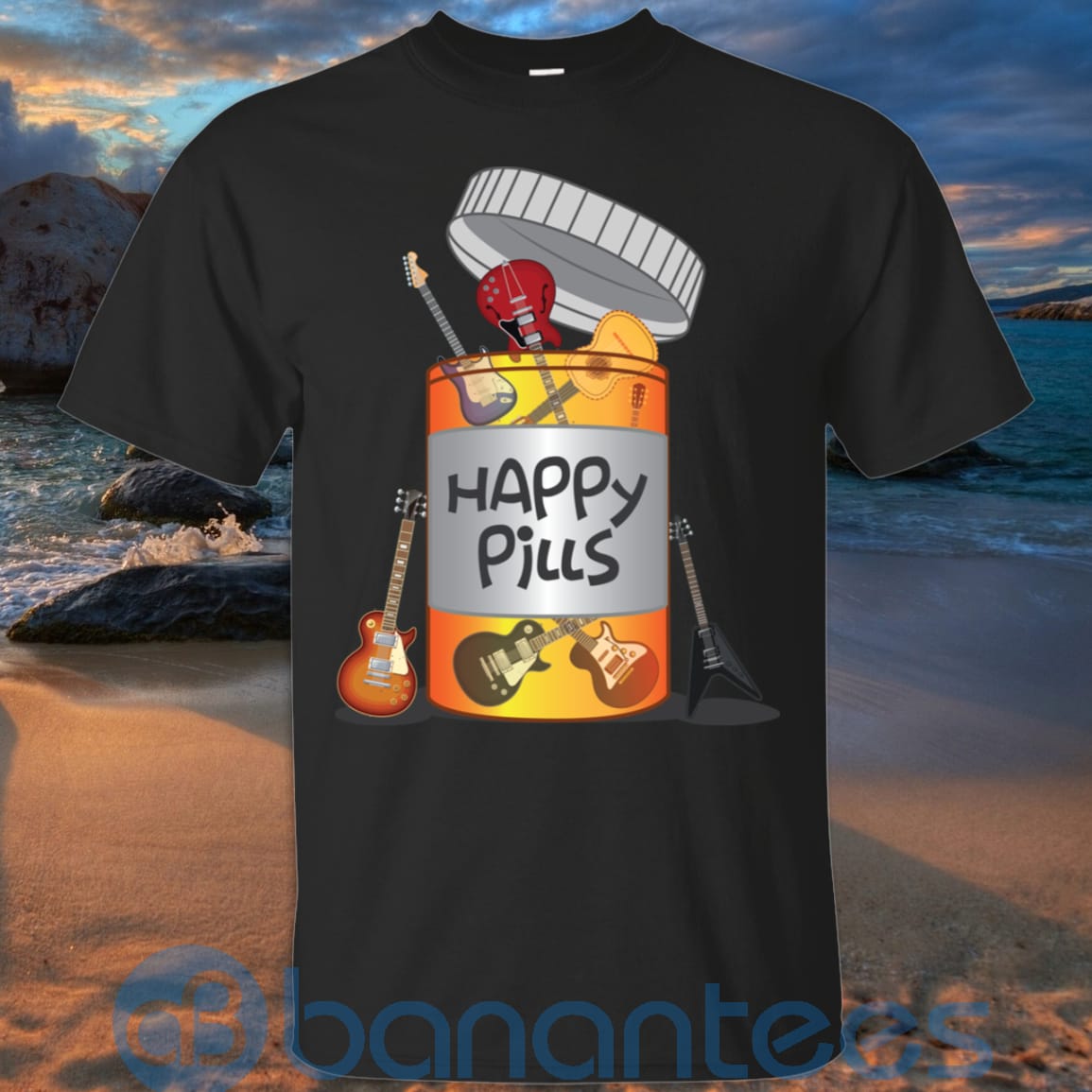 Guitar Happy Pills Guitar Lover T-Shirt Hoodie Sweatshirt