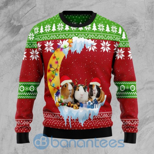 Guitar Loer Wool Christmas All Over Printed Ugly Christmas Sweater Product Photo