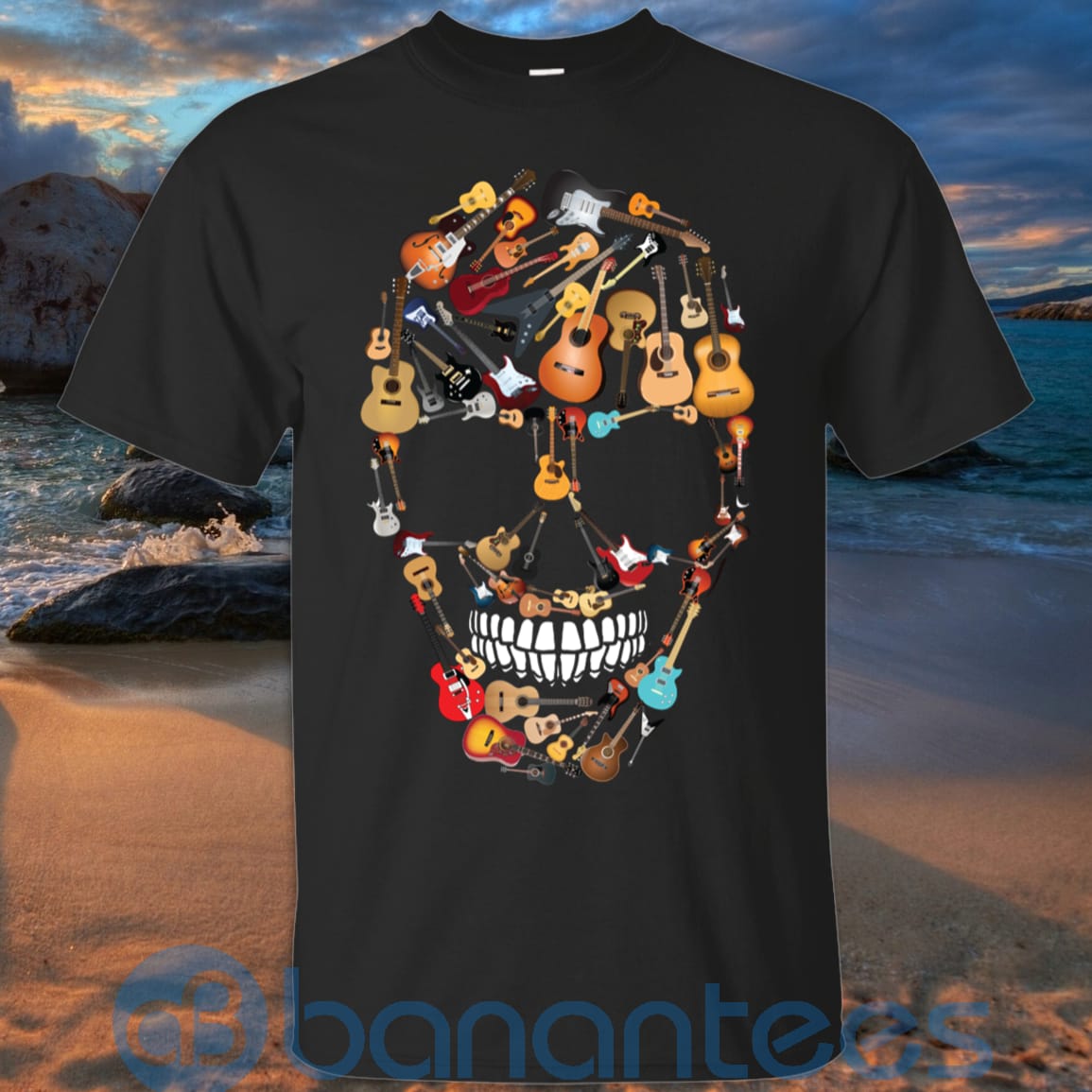 Guitar Skull Guitar Lover T-Shirt Hoodie Sweatshirt