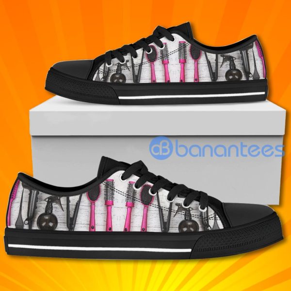 Hair Equipment Special Design Graphic Low Top Canvas Shoes Product Photo