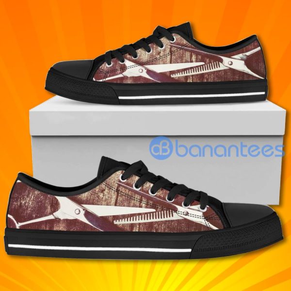 Hair Stylist Special Design Graphic Low Top Canvas Shoes Product Photo