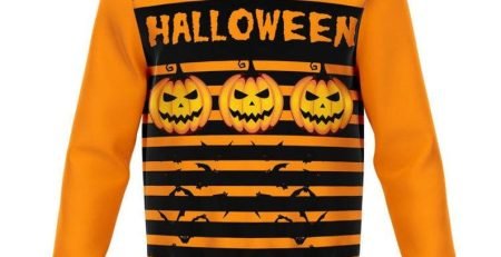 5 Sweater With Pumpkin Design For Halloween Party