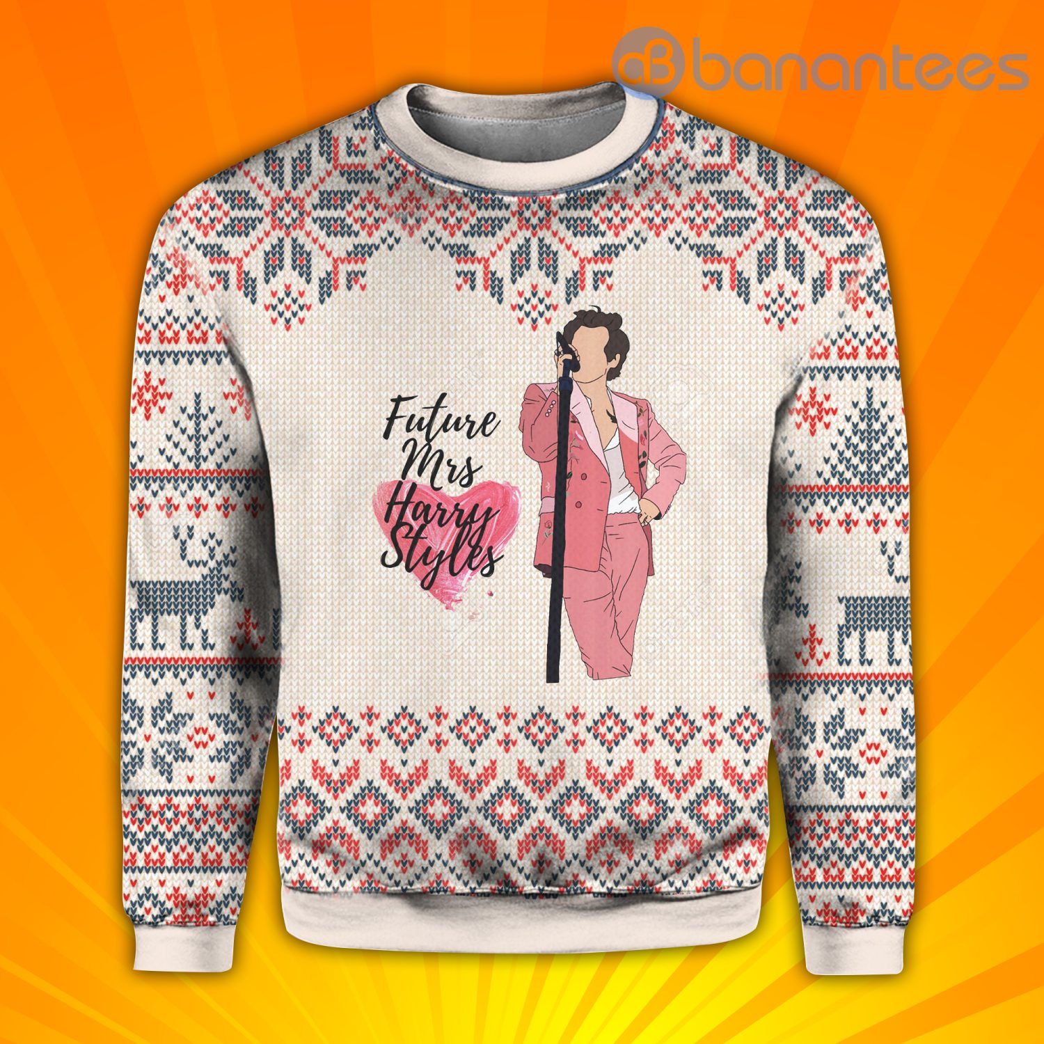 Harry Styles Future Mrs Harry Styles Ugly Christmas Sweater - Sweater - White
