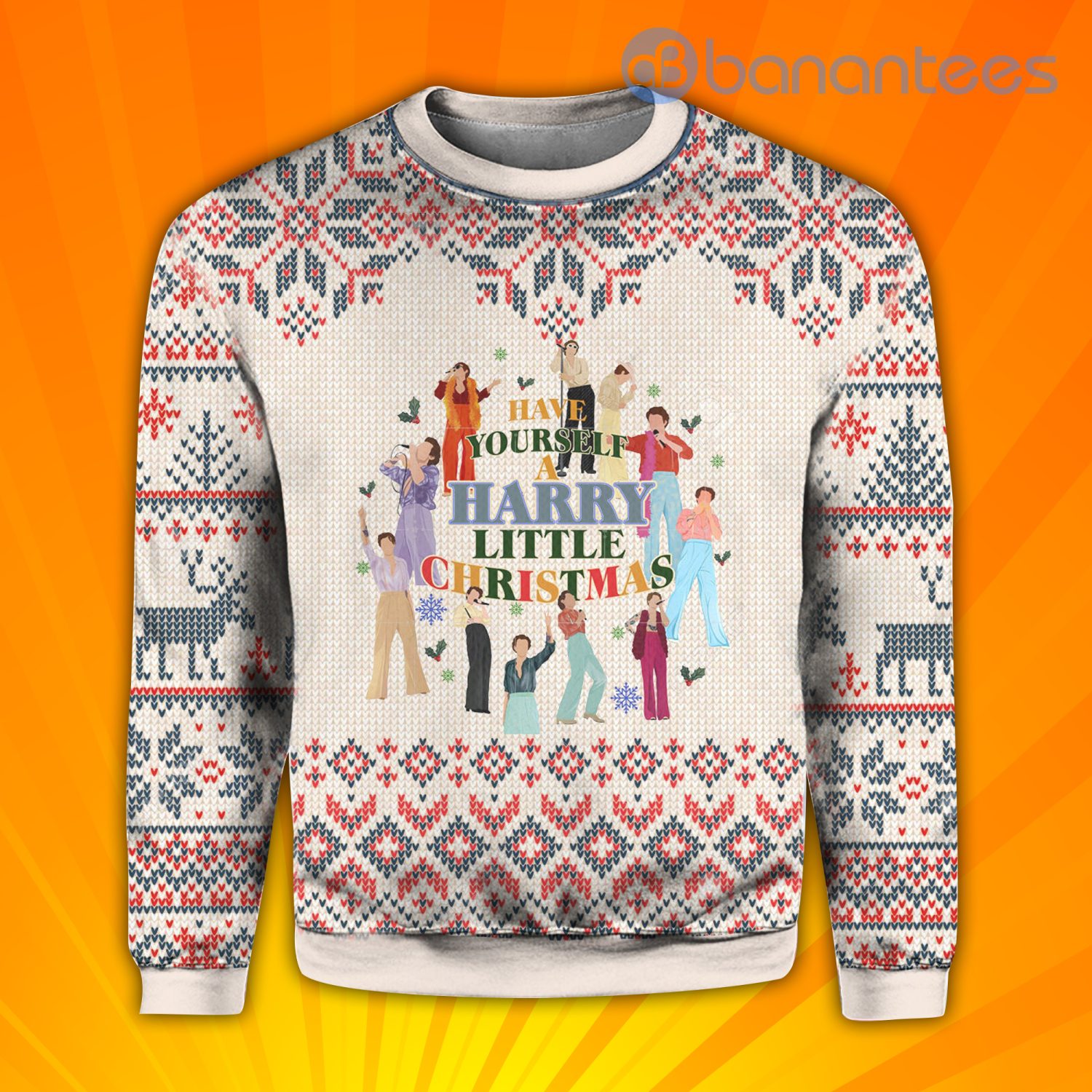 Harry Styles Have Yourselt A Harry Little Christmas Ugly Sweater - Sweater - White