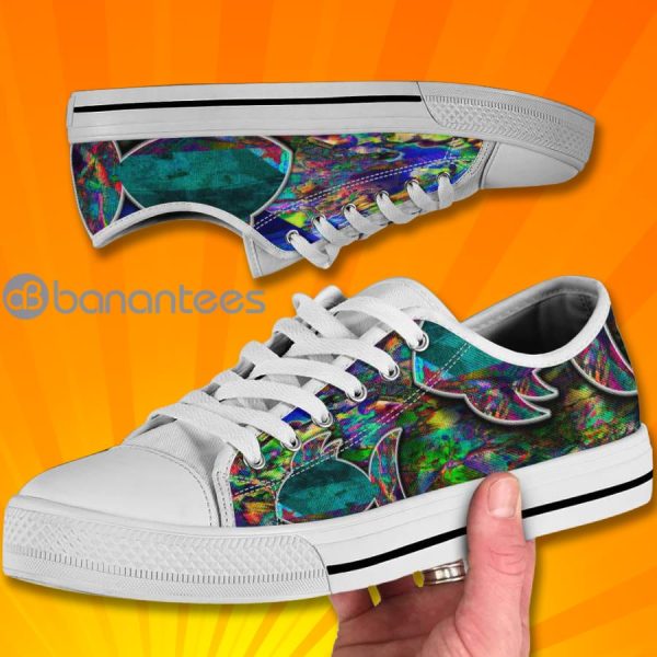 Hippie Passion Pattern Low Top Canvas Shoes Product Photo