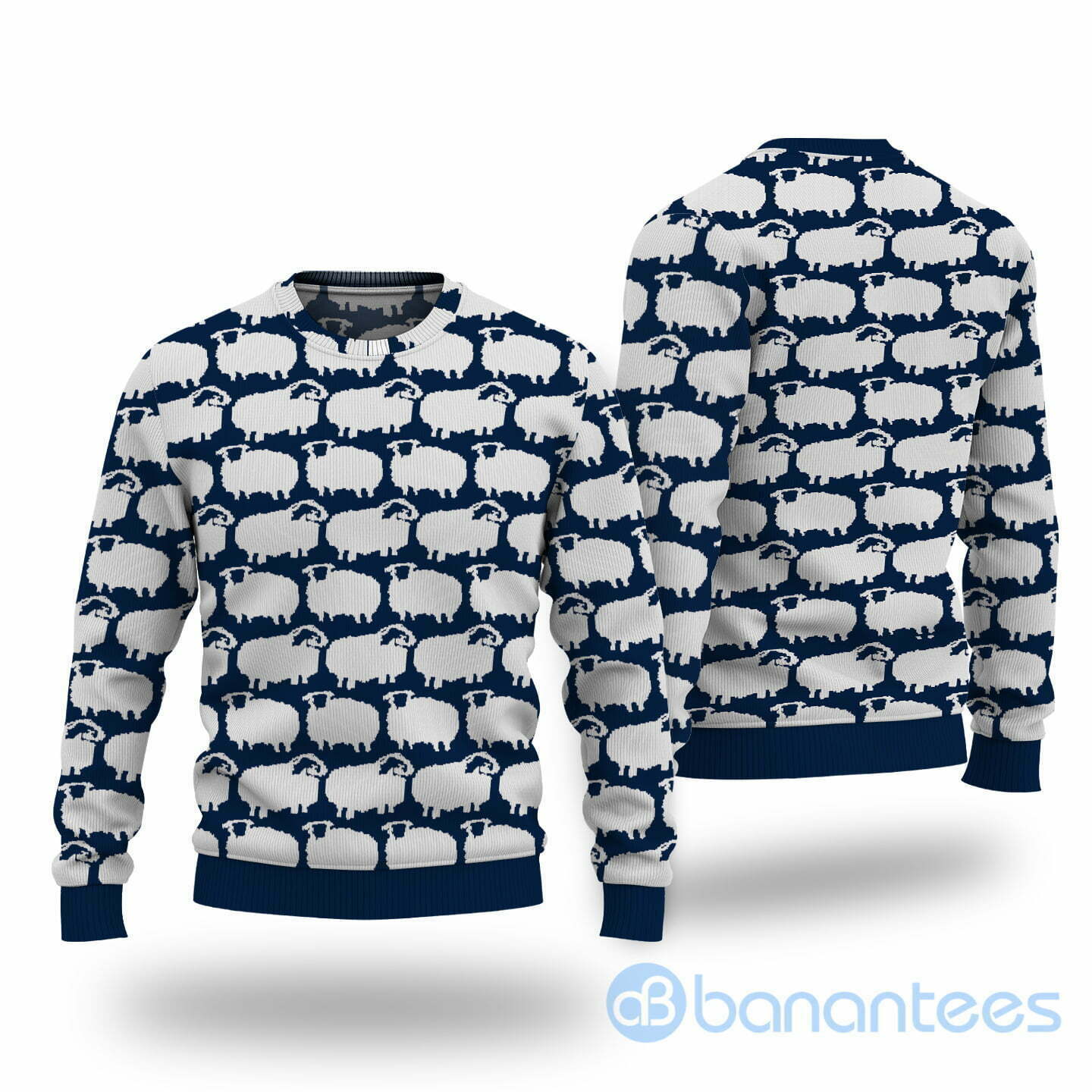 Hot Item Harry Styles Sheep All Over Printed 3D Ugly Sweater - AOP Sweater - Navy