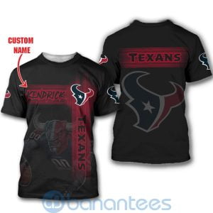 Houston Texans Mascot Custom Name 3D All Over Printed Shirt Product Photo