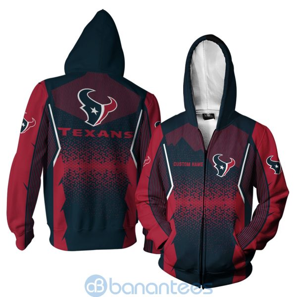 Houston Texans NFL Football Team Custom Name 3D All Over Printed Shirt For Fans Product Photo