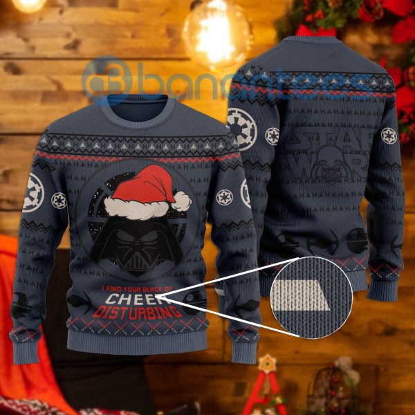 I Find Your Lack Of Cheer Disturbing All Over Printed Ugly Christmas Sweater Product Photo