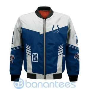 Indianapolis Colts American Football Team Logo Custom Name Bomber Jacket Product Photo