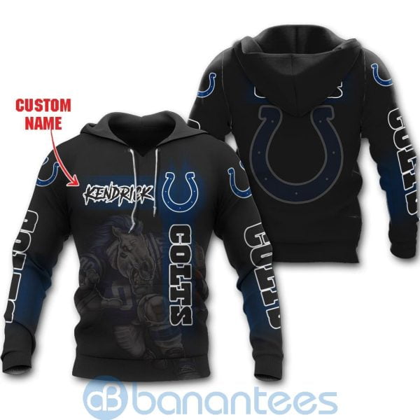 Indianapolis Colts Mascot Custom Name 3D All Over Printed Shirt Product Photo