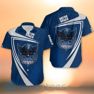 Indianapolis Colts NFL Skull American Football Sporty Design 3D All Over Printed Shirt Product Photo