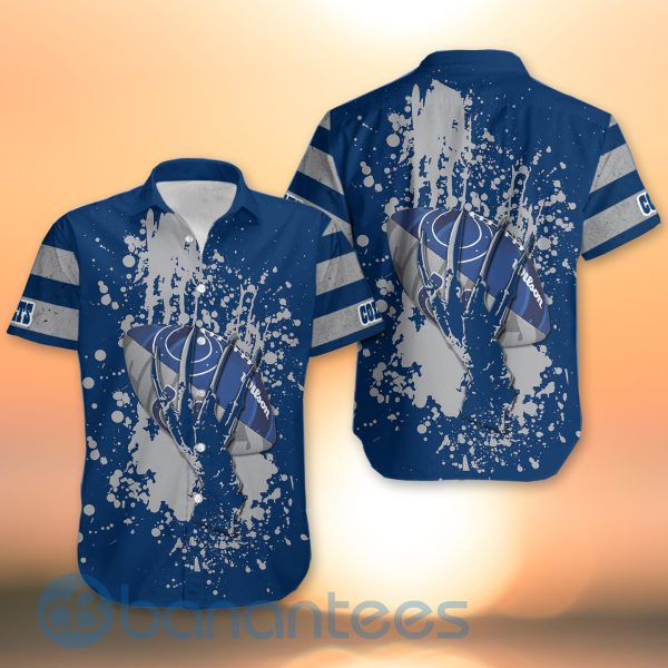 Indianapolis Colts Skull Hand NFL Football Team Logo Ball 3D All Over Printed Shirt Product Photo