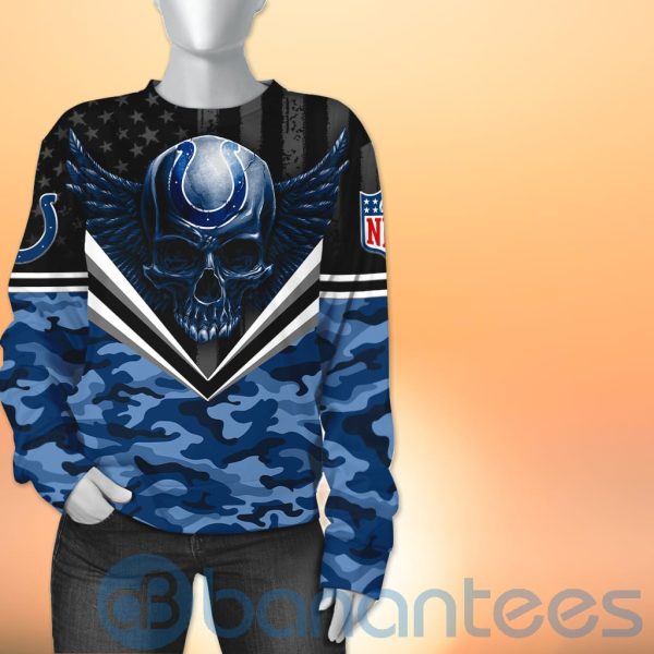 Indianapolis Colts Skull Wings 3D All Over Printed Shirt Product Photo