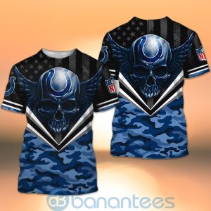 Indianapolis Colts Skull Wings 3D All Over Printed Shirt Product Photo