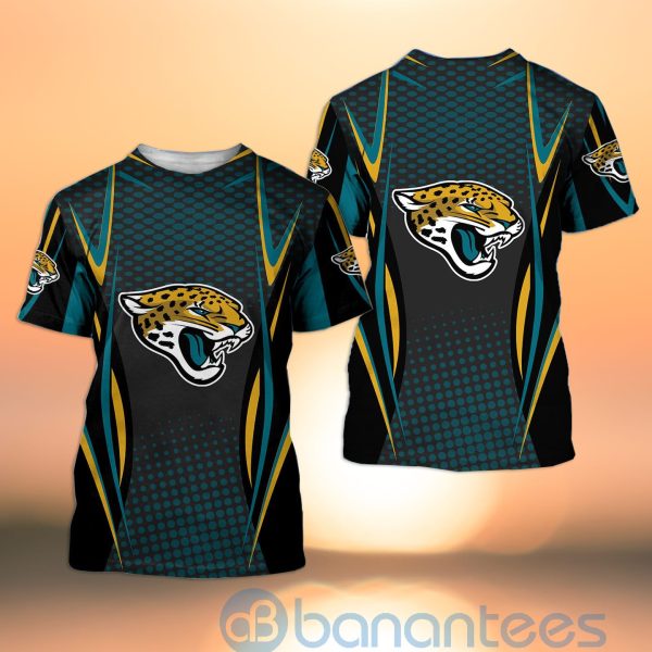 Jacksonville Jaguars NFL American Football Sporty Design 3D All Over Printed Shirt Product Photo